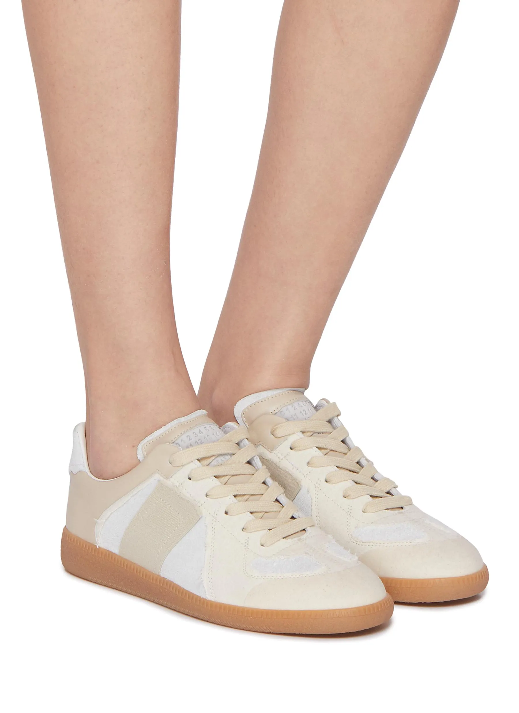 -----------MAISON MARGIELA  ---- ------------ ----Replica Inside Out Leather Suede Women's Sneakers --