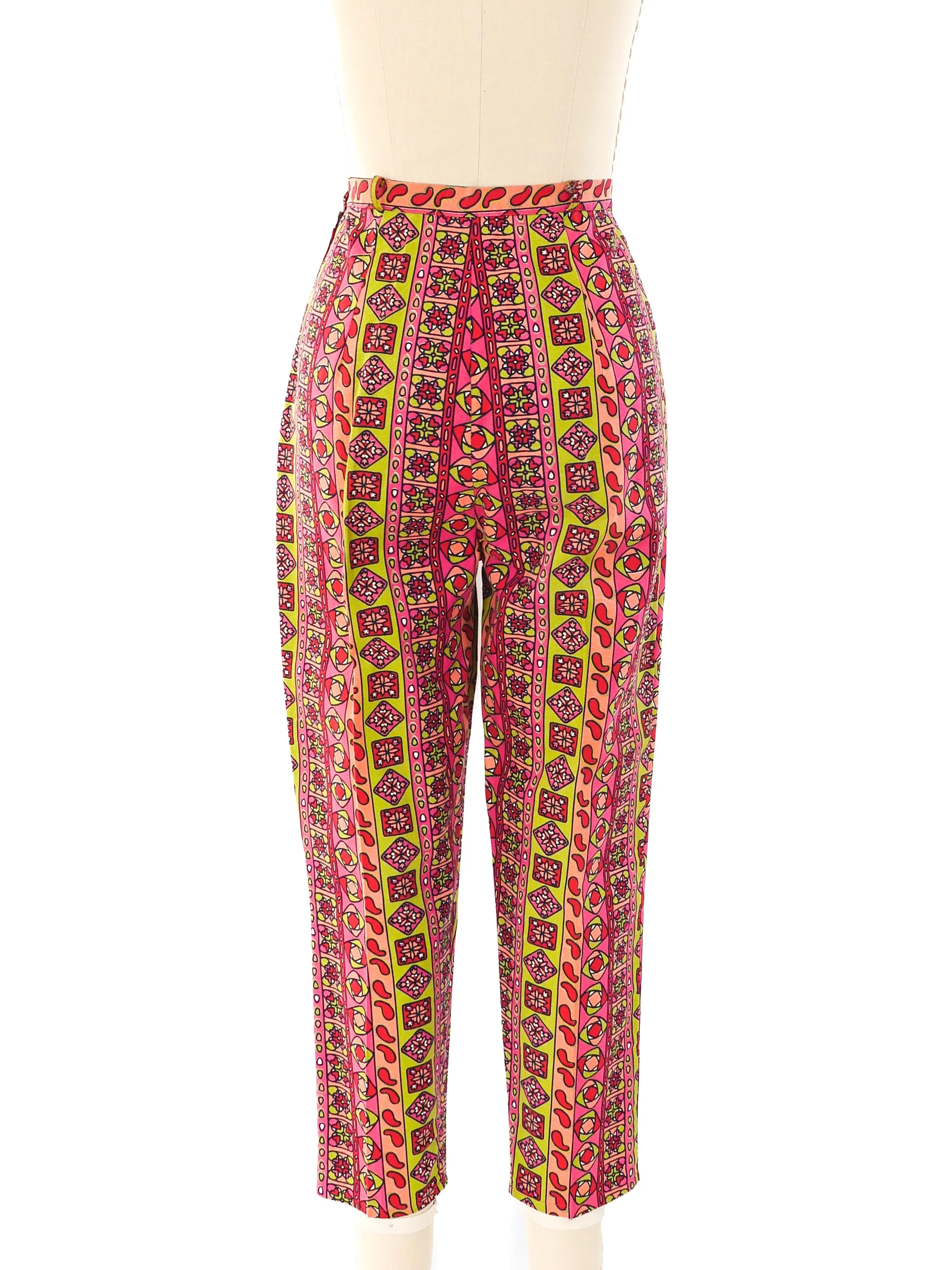 1960's Graphic Printed Trousers