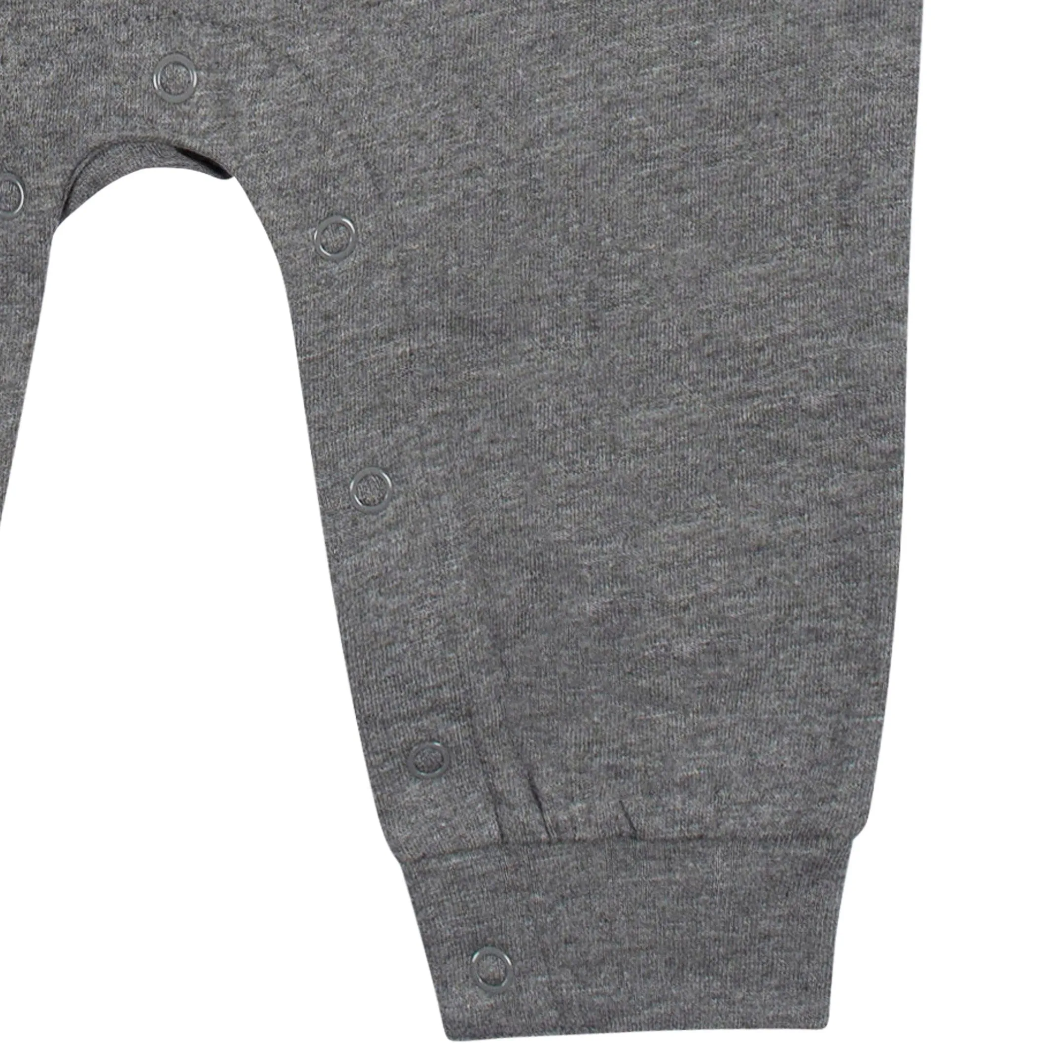 2-Pack Baby Boys Heather Gray & Rust Raglan Sleeve Romper