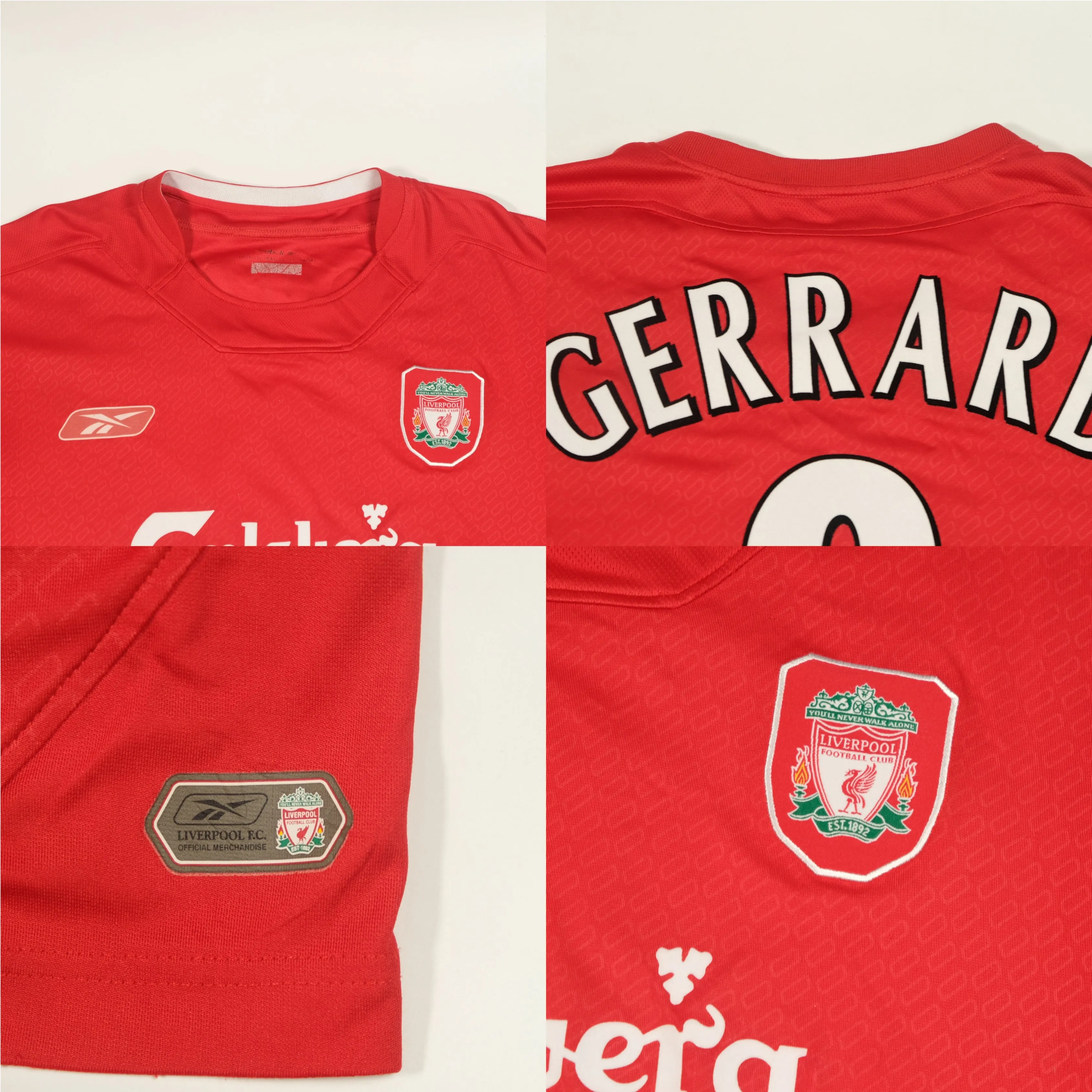 2004/2005 Liverpool Reebok Gerrard Home Shirt (XL/XXL)