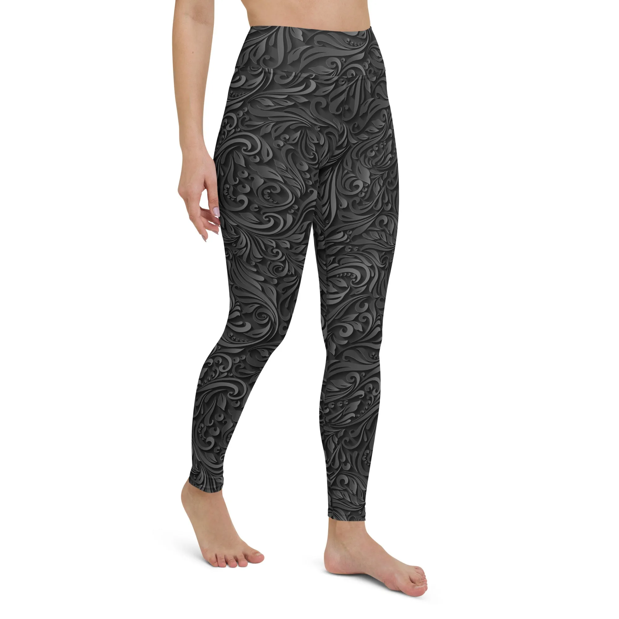 3D Art Deco Yoga Leggings