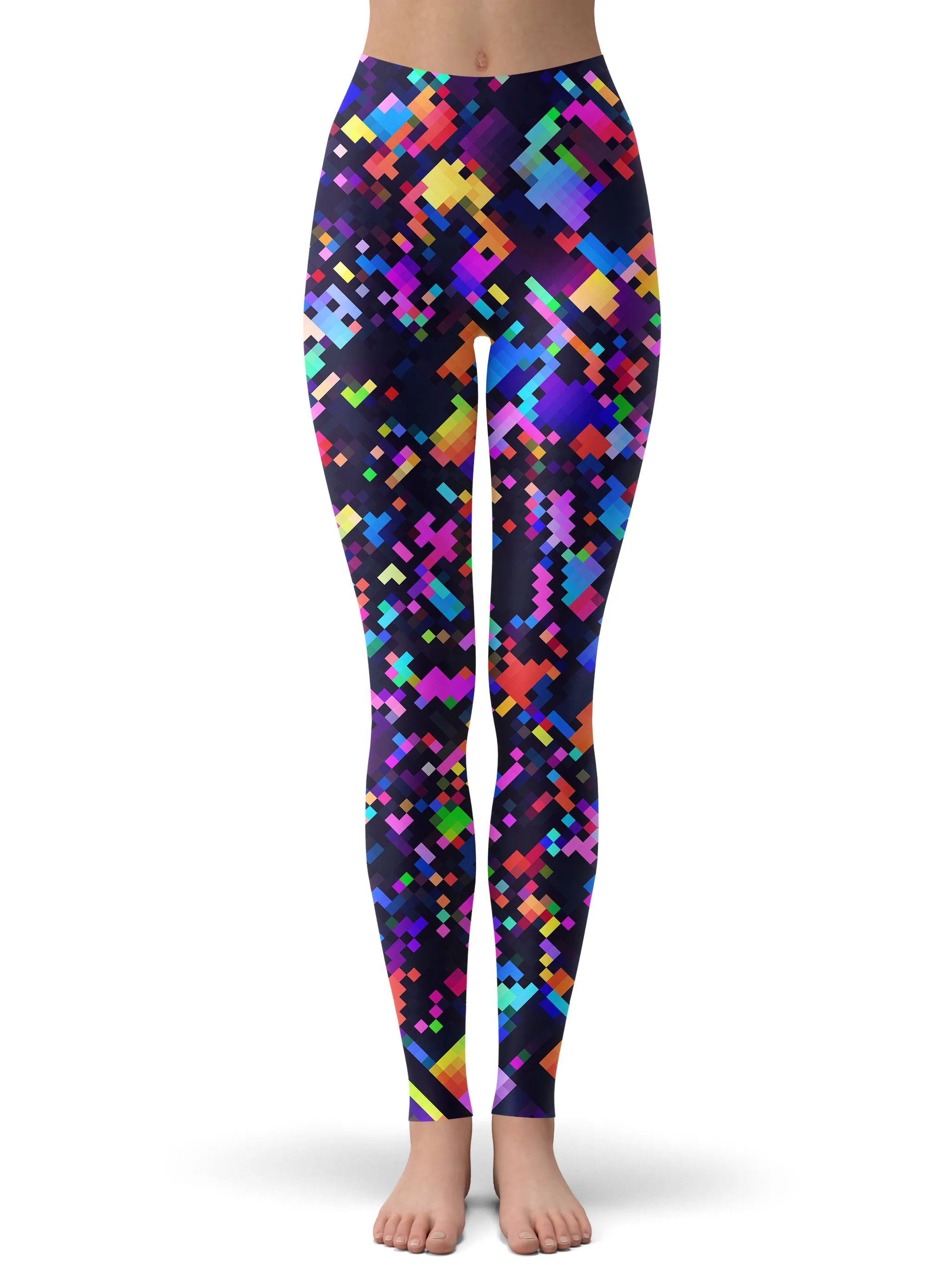 8-Bit Confetti Crop Top and Leggings Combo