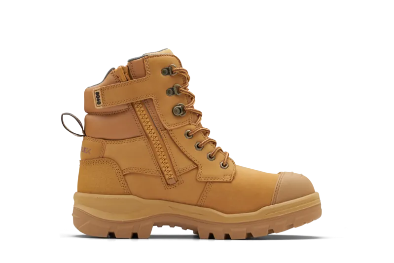 8060 Blundstone RotoFlex Steel Zip Sided Safety Boot Wheat