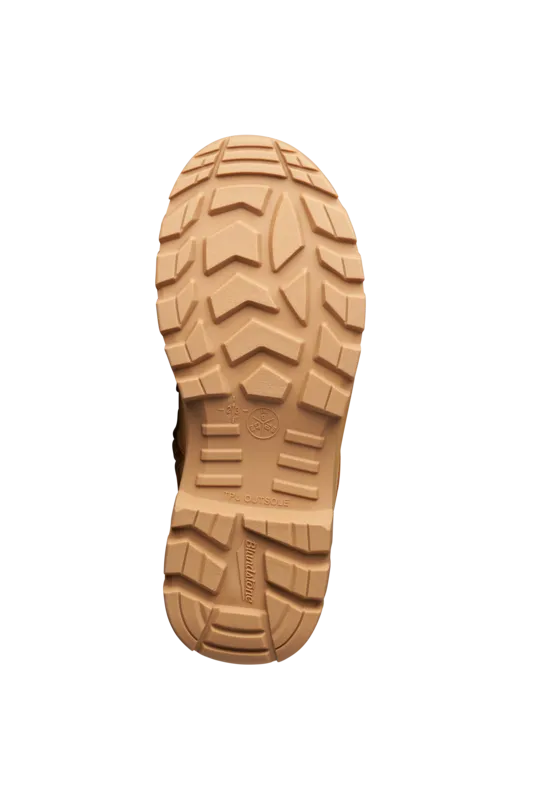 8060 Blundstone RotoFlex Steel Zip Sided Safety Boot Wheat