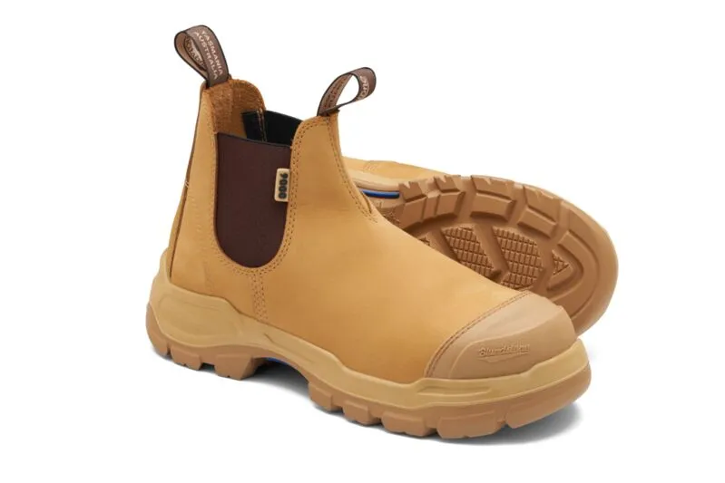 9000 Blundstone RotoFlex Steel Elastic Side Safety Boot Wheat