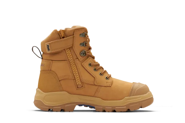 9060 Blundstone RotoFlex Steel Zip Sided Safety Boot Wheat