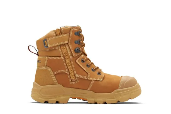 9090 Blundstone RotoFlex Steel Zip Sided Safety Boot Wheat