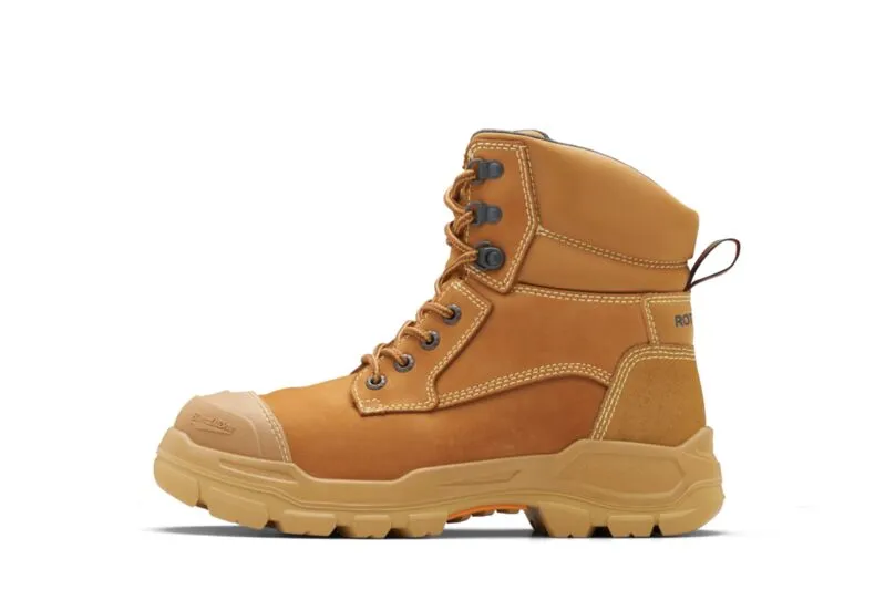 9090 Blundstone RotoFlex Steel Zip Sided Safety Boot Wheat