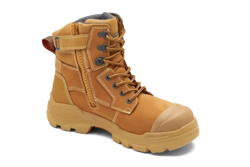 9090 Blundstone RotoFlex Steel Zip Sided Safety Boot Wheat