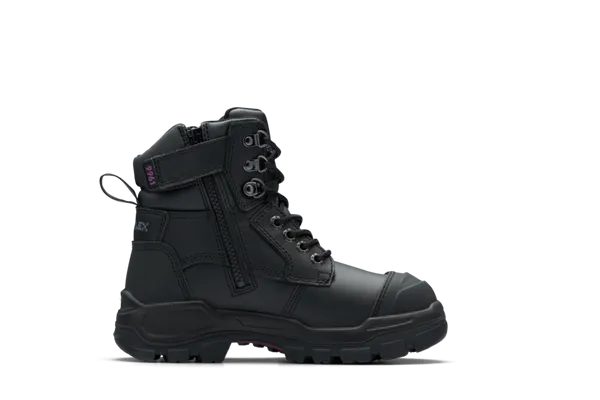 9961 Blundstone RotoFlex Steel Zip Sided Women's Safety Boot Black