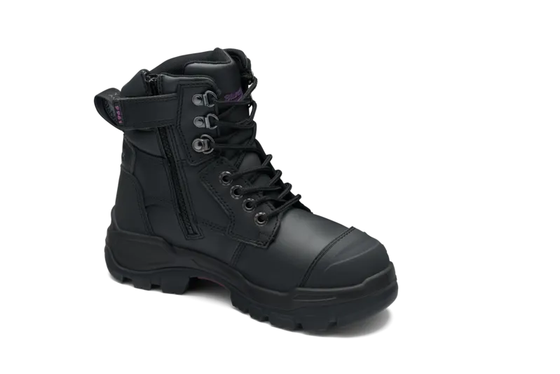 9961 Blundstone RotoFlex Steel Zip Sided Women's Safety Boot Black