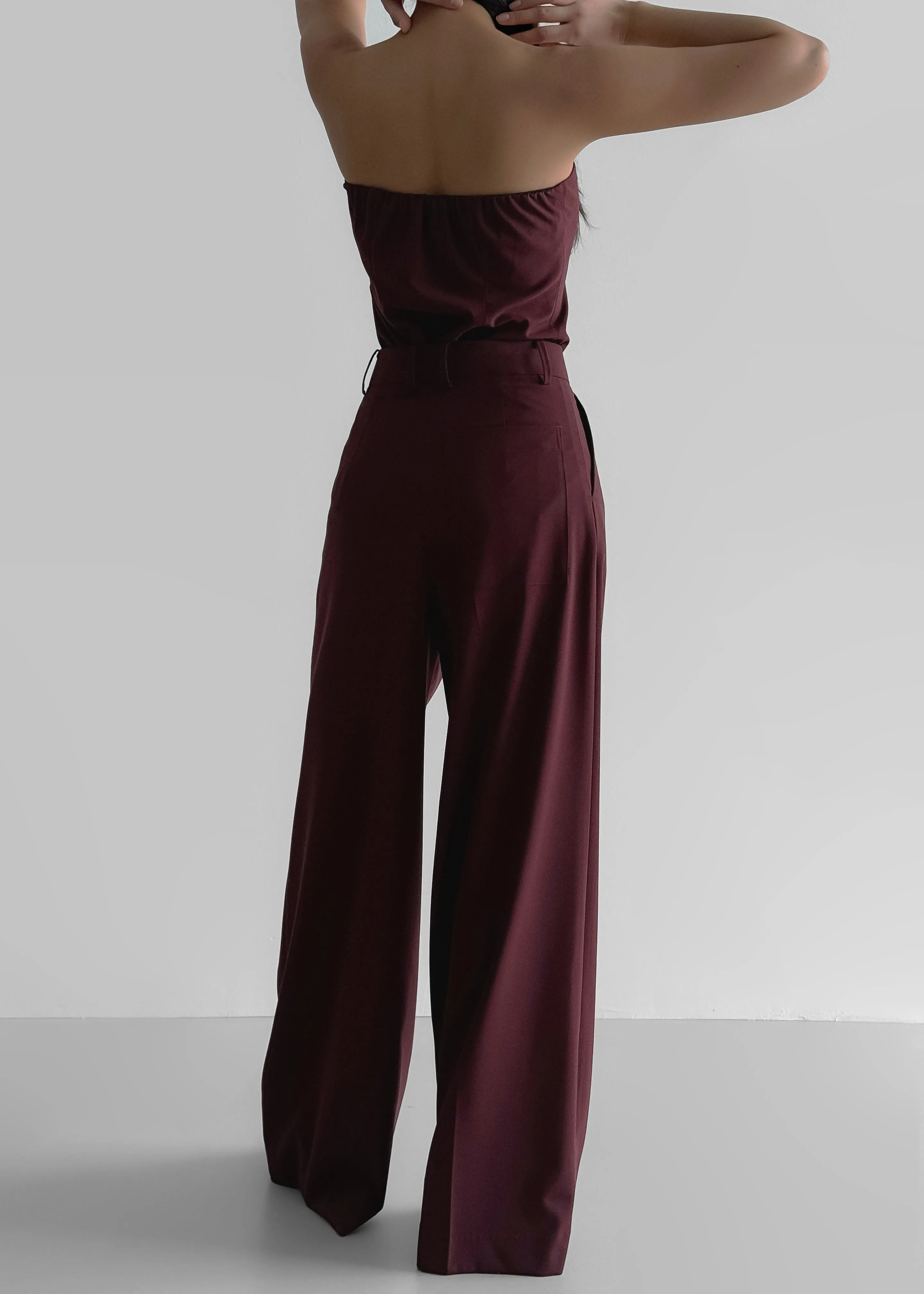 Abbie Trousers - Burgundy