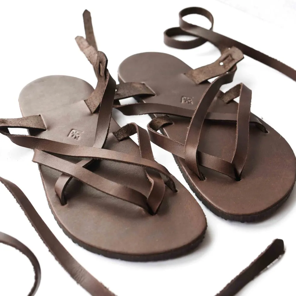 Anya X Laboo Leather - Barefoot Sandals with Adjustable Straps