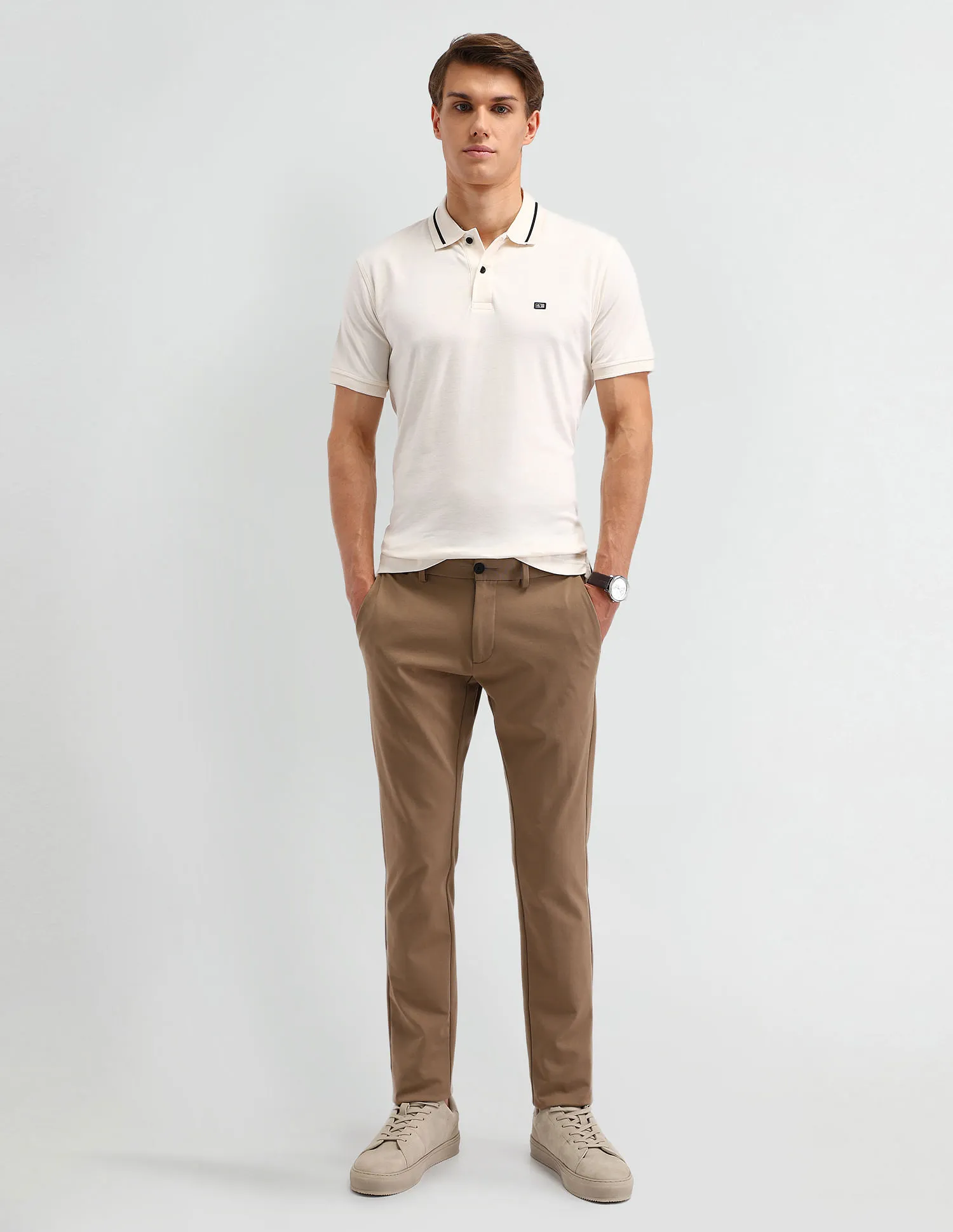 Arrow Sport Solid Cotton Polo Shirt