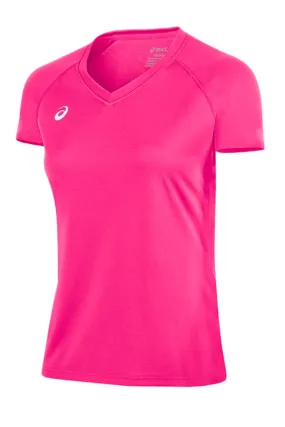 Asics Women's Circuit 8 Warm-Up Shirt Pink Glo