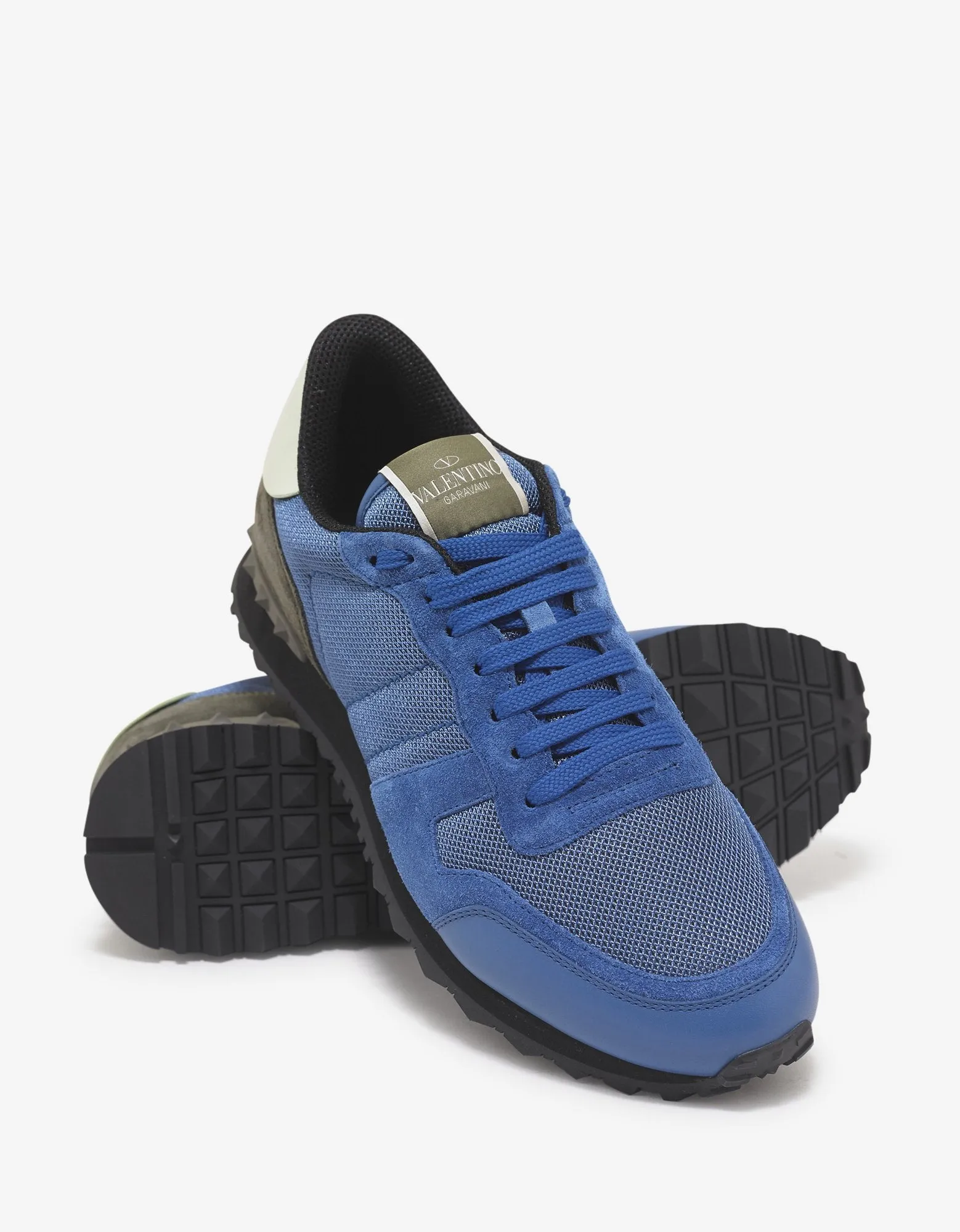 Azure Blue Nylon Mesh Rockrunner Trainers