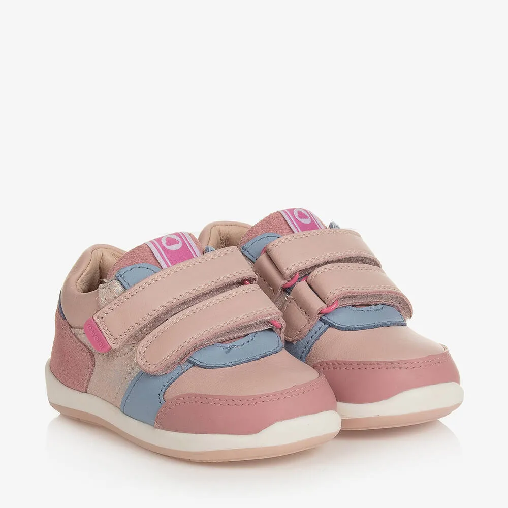 Baby Girls Pink First Walker Trainers