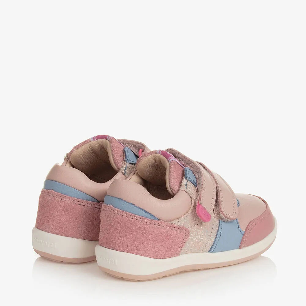 Baby Girls Pink First Walker Trainers