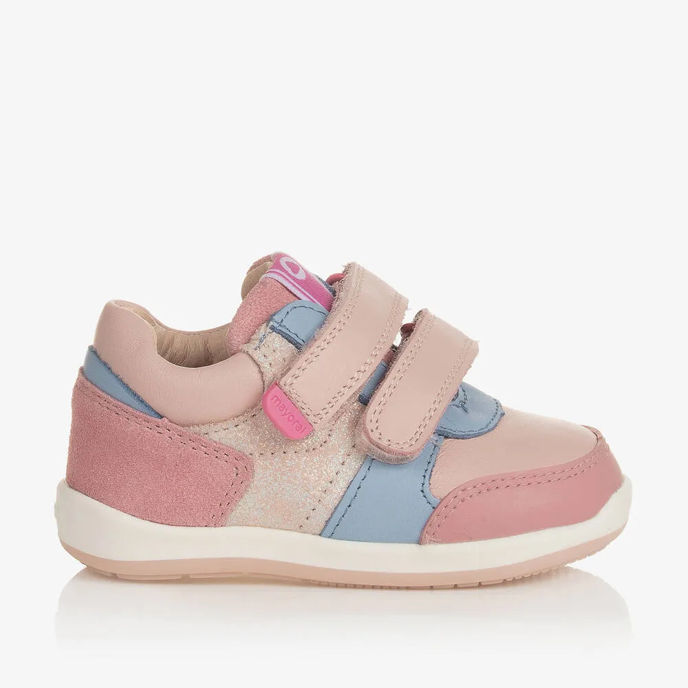 Baby Girls Pink First Walker Trainers