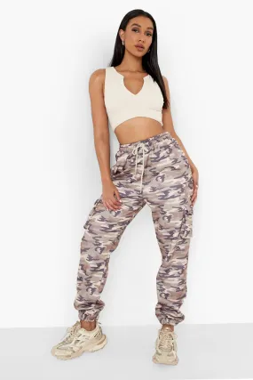 Basic Cargo Camo Joggers