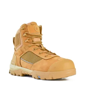 Bata Industrials - 804-88830 Avenger - Mid Cut Lace/Zip Sided Safety Boot Wheat