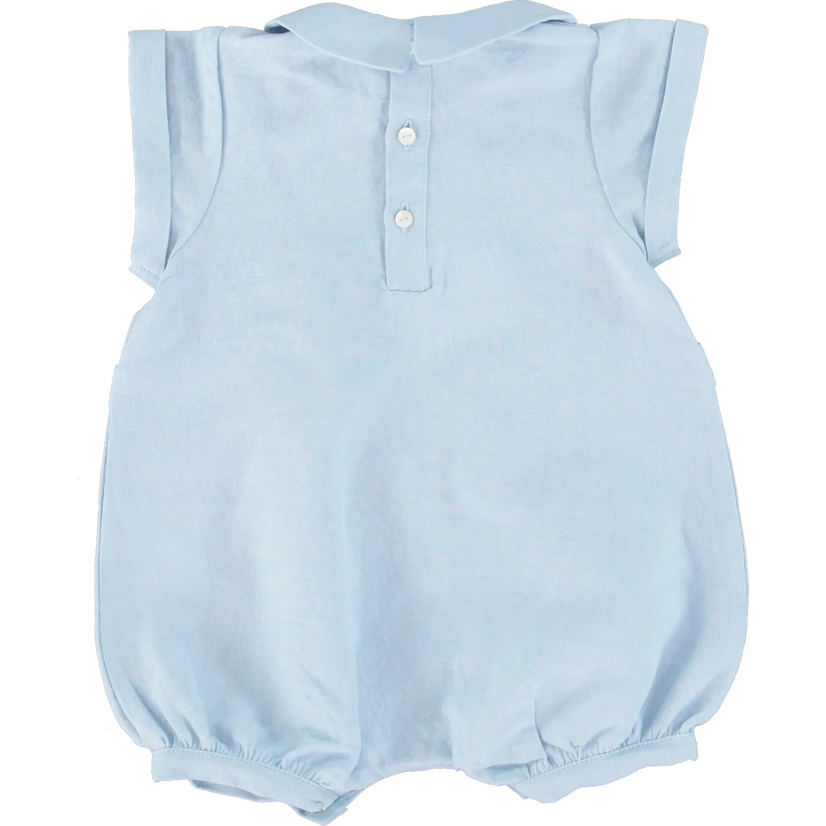 Bebe Organic Gabriel Romper, Sky Blue