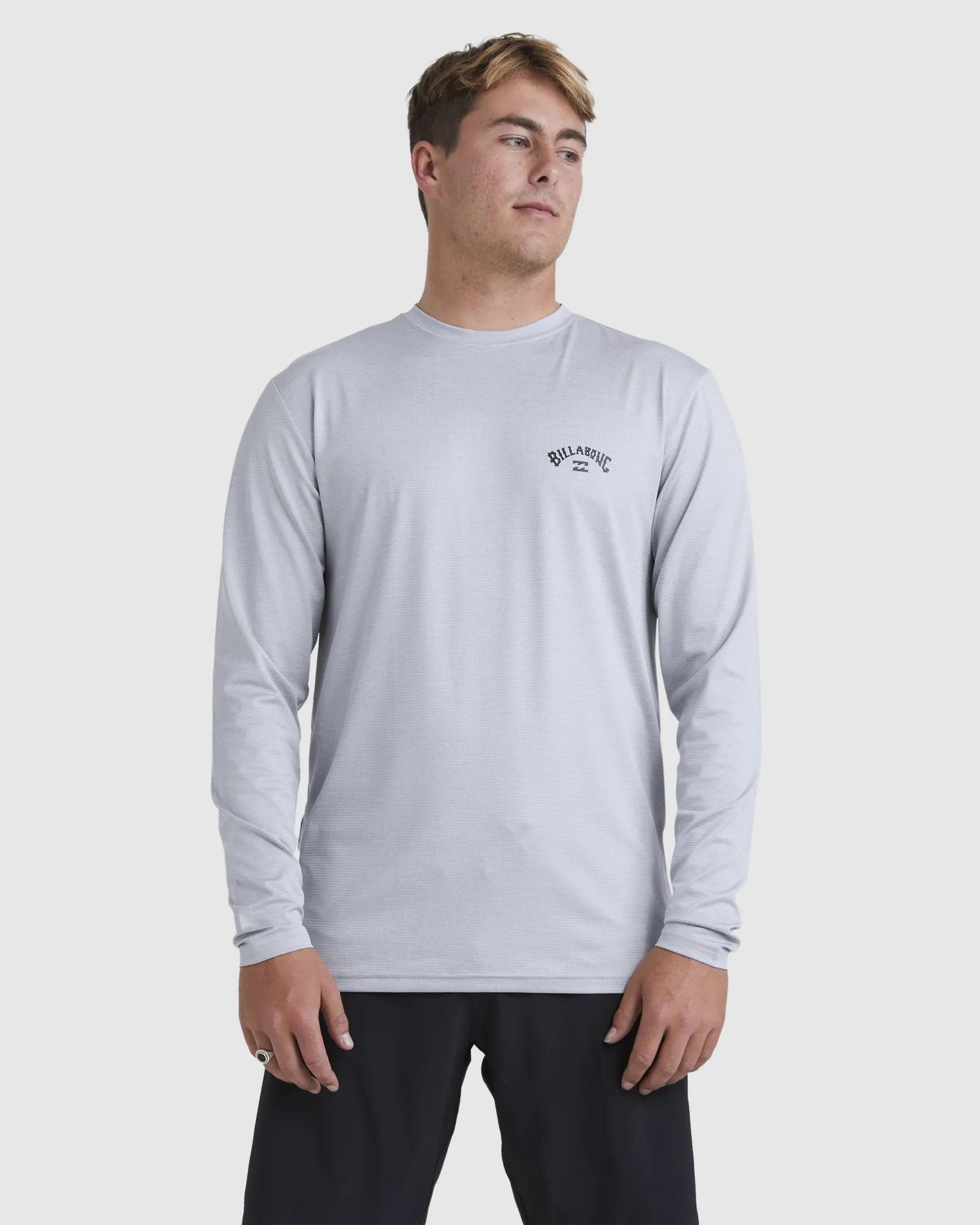 Billabong Shoreline Ls Rash Vest - Light Grey Heather | SurfStitch