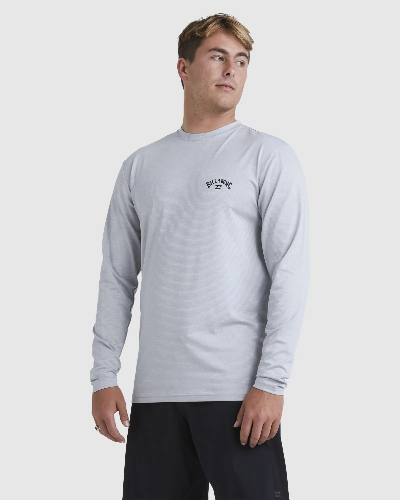 Billabong Shoreline Ls Rash Vest - Light Grey Heather | SurfStitch