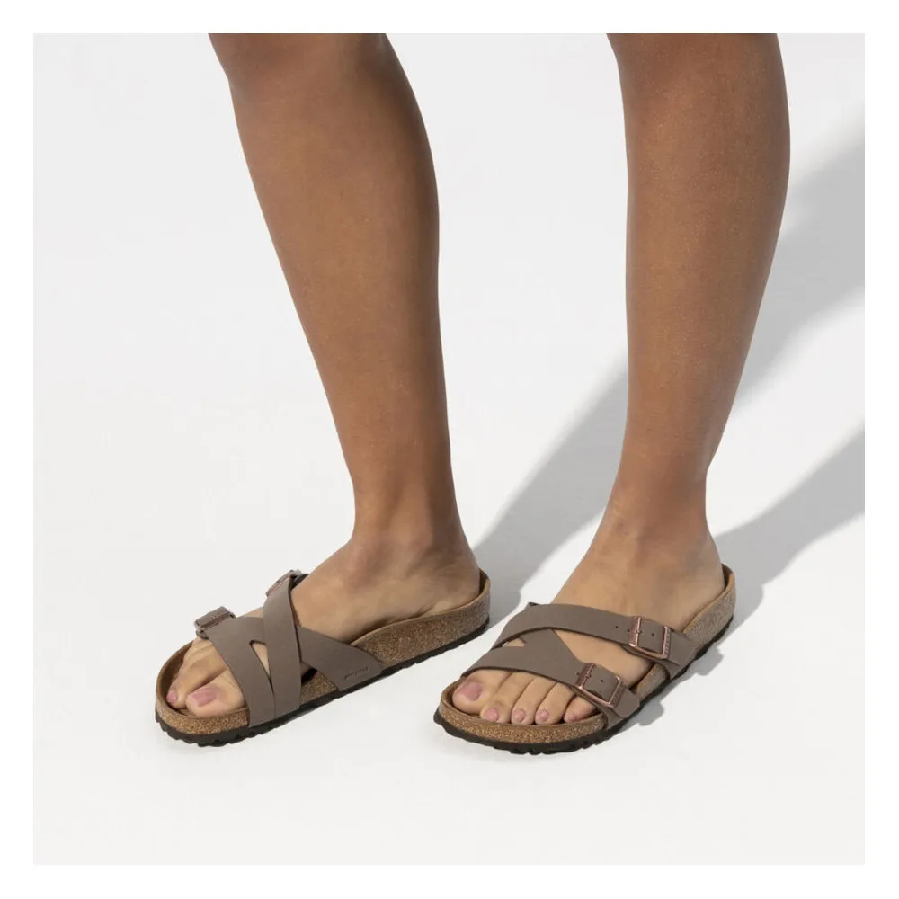 Birkenstock Yao Mocha Birkibuc Women’s Sandals (Narrow)