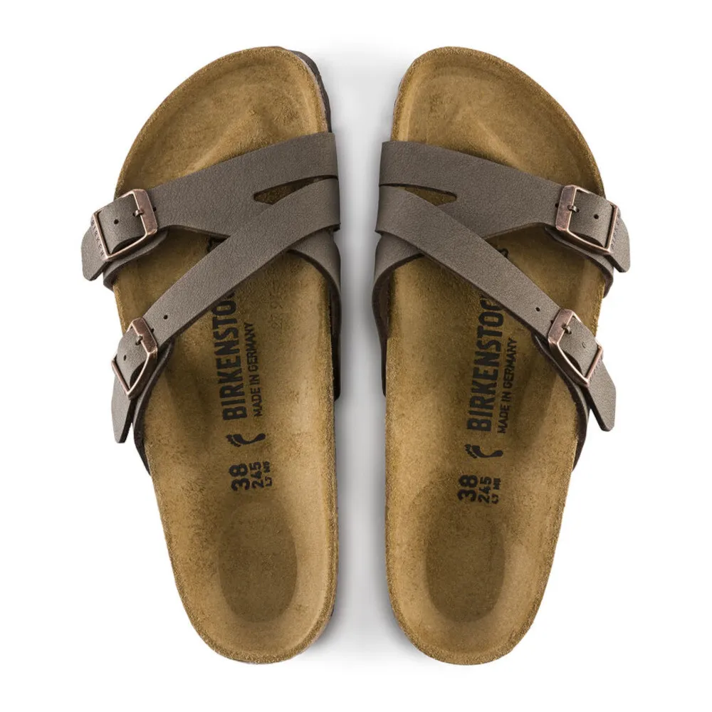 Birkenstock Yao Mocha Birkibuc Women’s Sandals (Narrow)