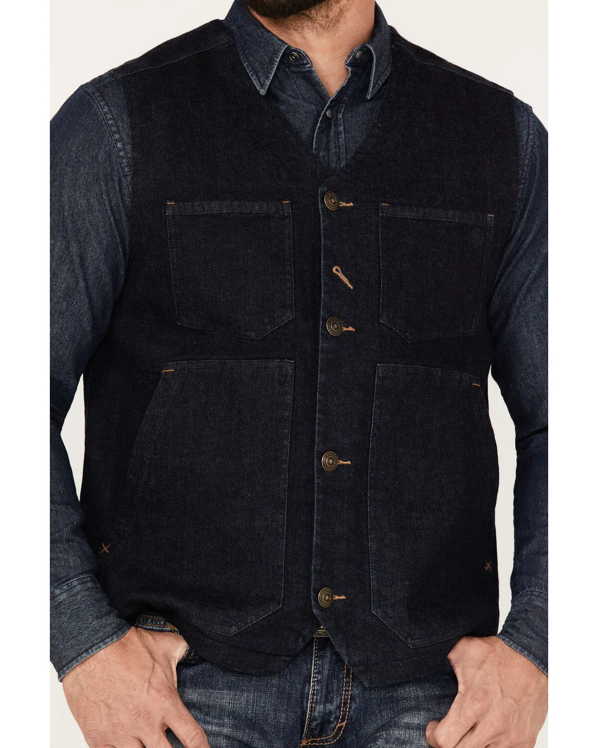 Blue Ranchwear Men's Duck Vest