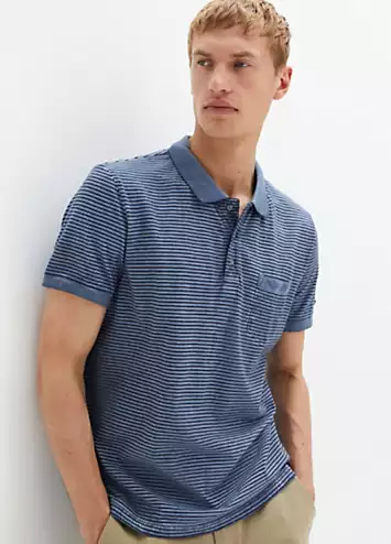 bonprix Vintage Wash Polo Shirt | Grattan