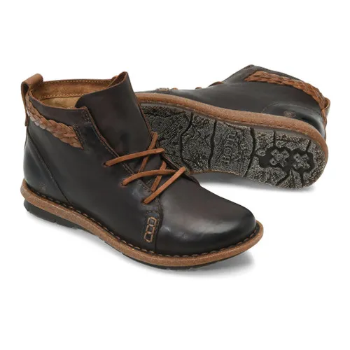 Born Women's Temple Boot Castano Full Gain Leather