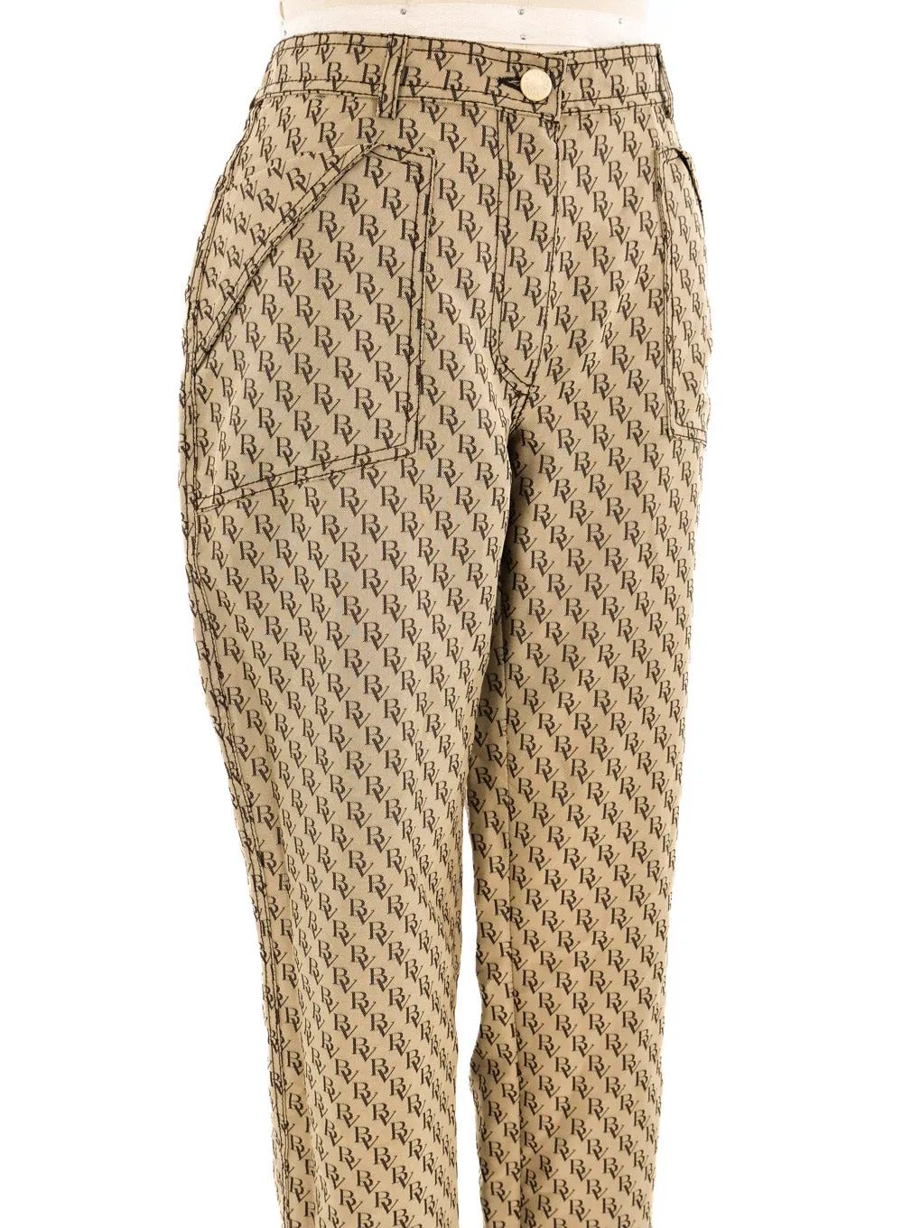 Bottega Veneta Logo Monogram Trousers