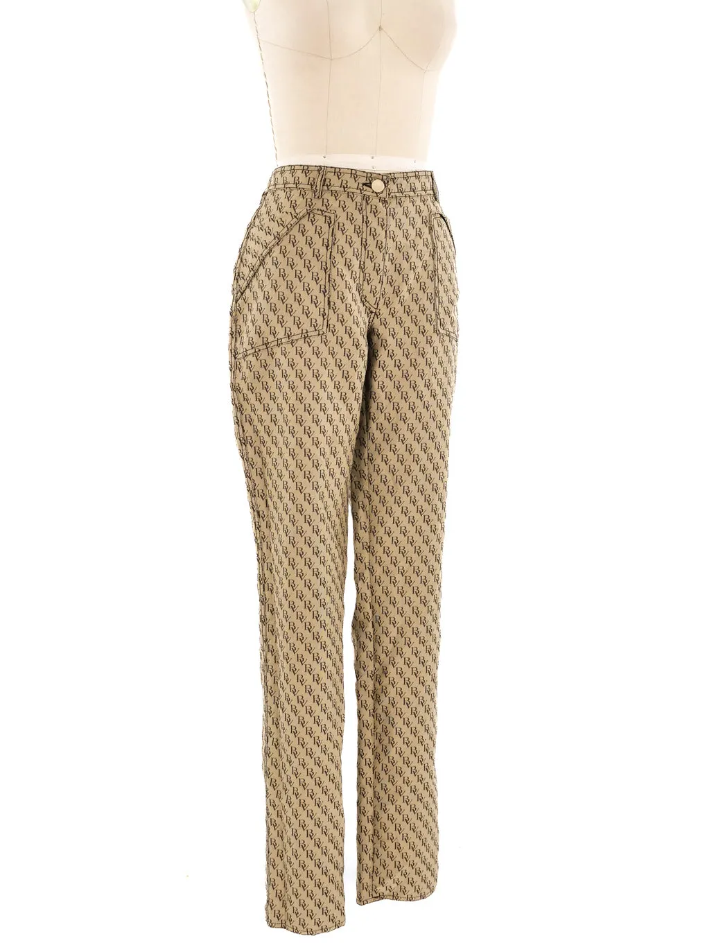 Bottega Veneta Logo Monogram Trousers