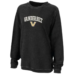 Boxercraft Vanderbilt Commodores Women's Black Rally Corduroy Pullover Sweatshirt