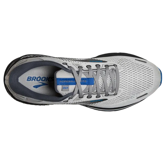 Brooks Men's Adrenaline GTS 22 Running Shoe - Oyster/India Ink/Blue 1103661D023