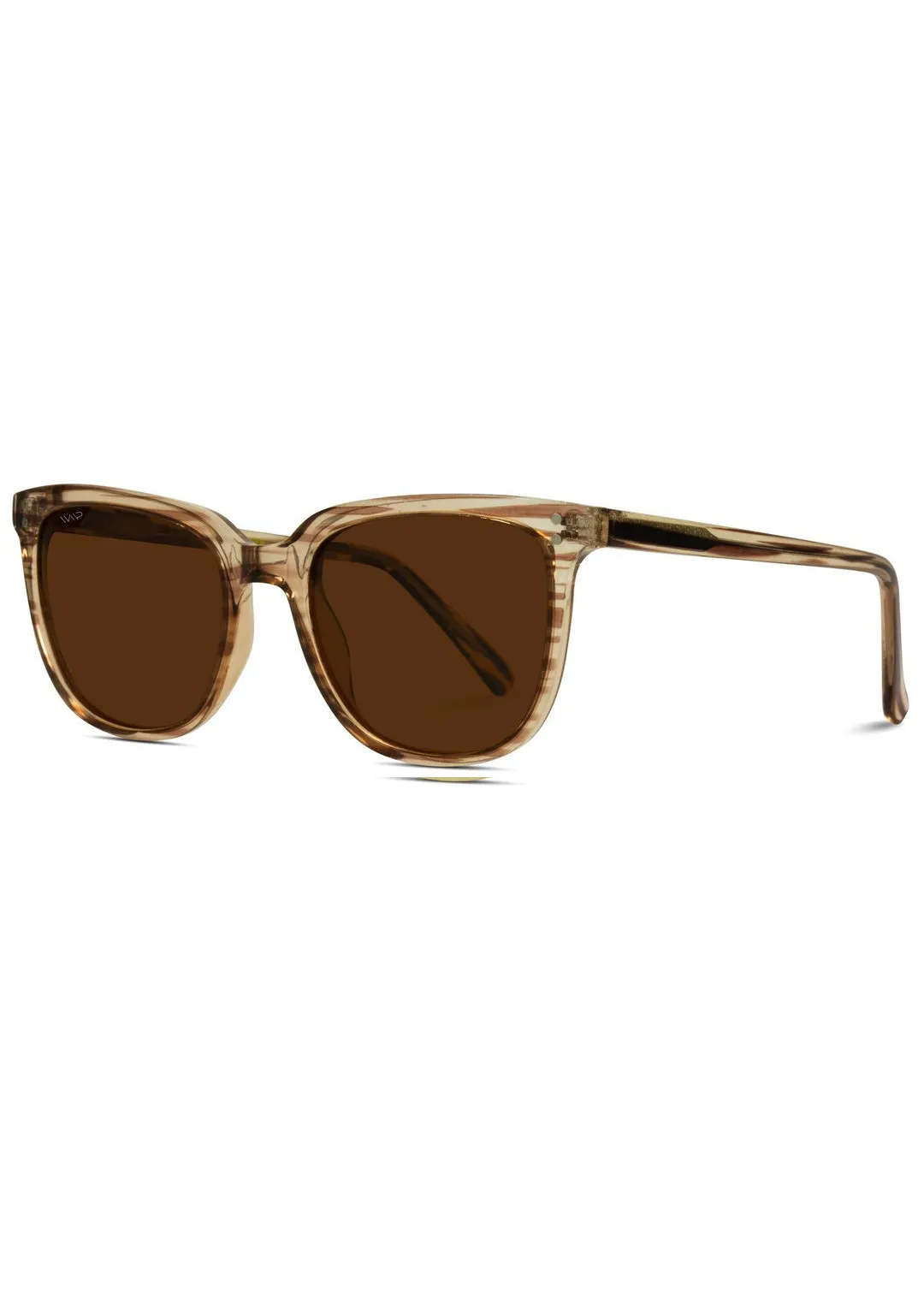 Brown Frame Square Sunglasses