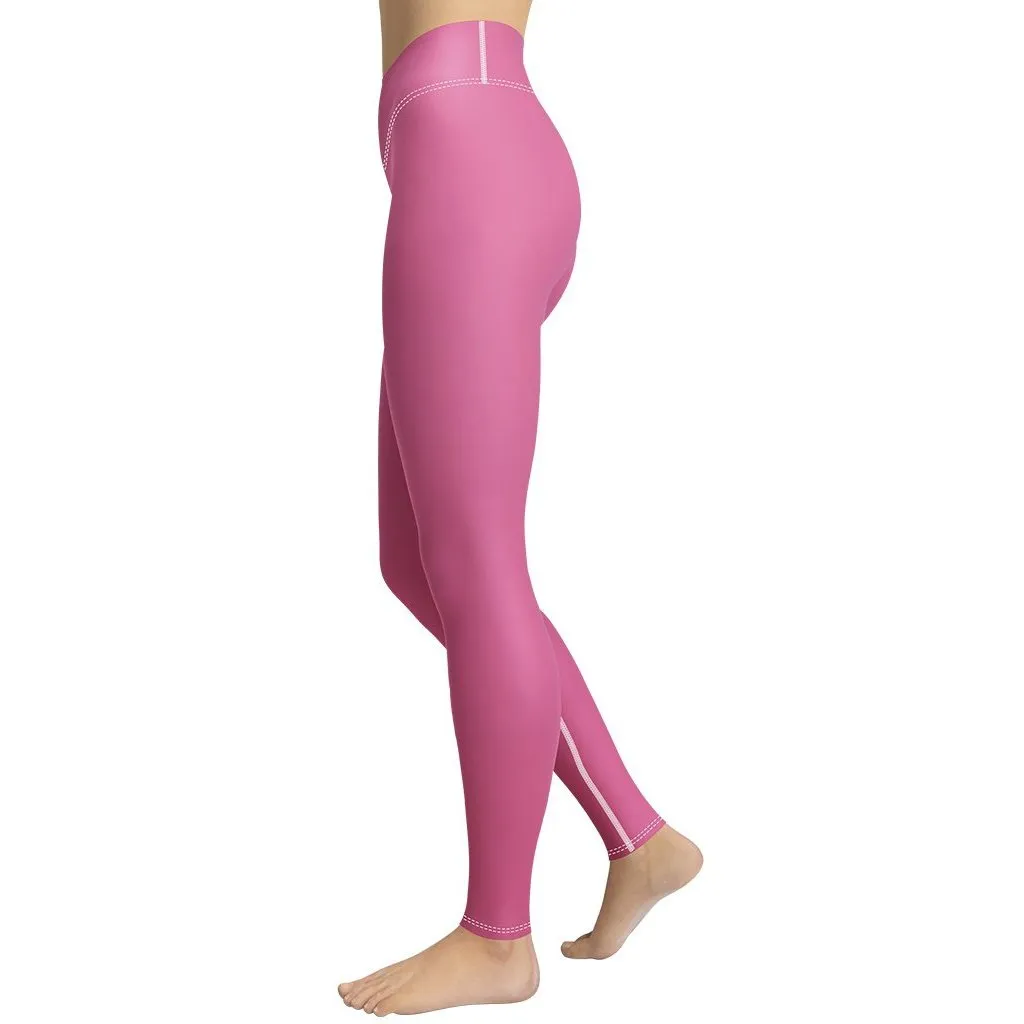 Bubblegum Pink Yoga Leggings