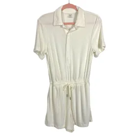 Calia Ivory Terry Romper- Size S