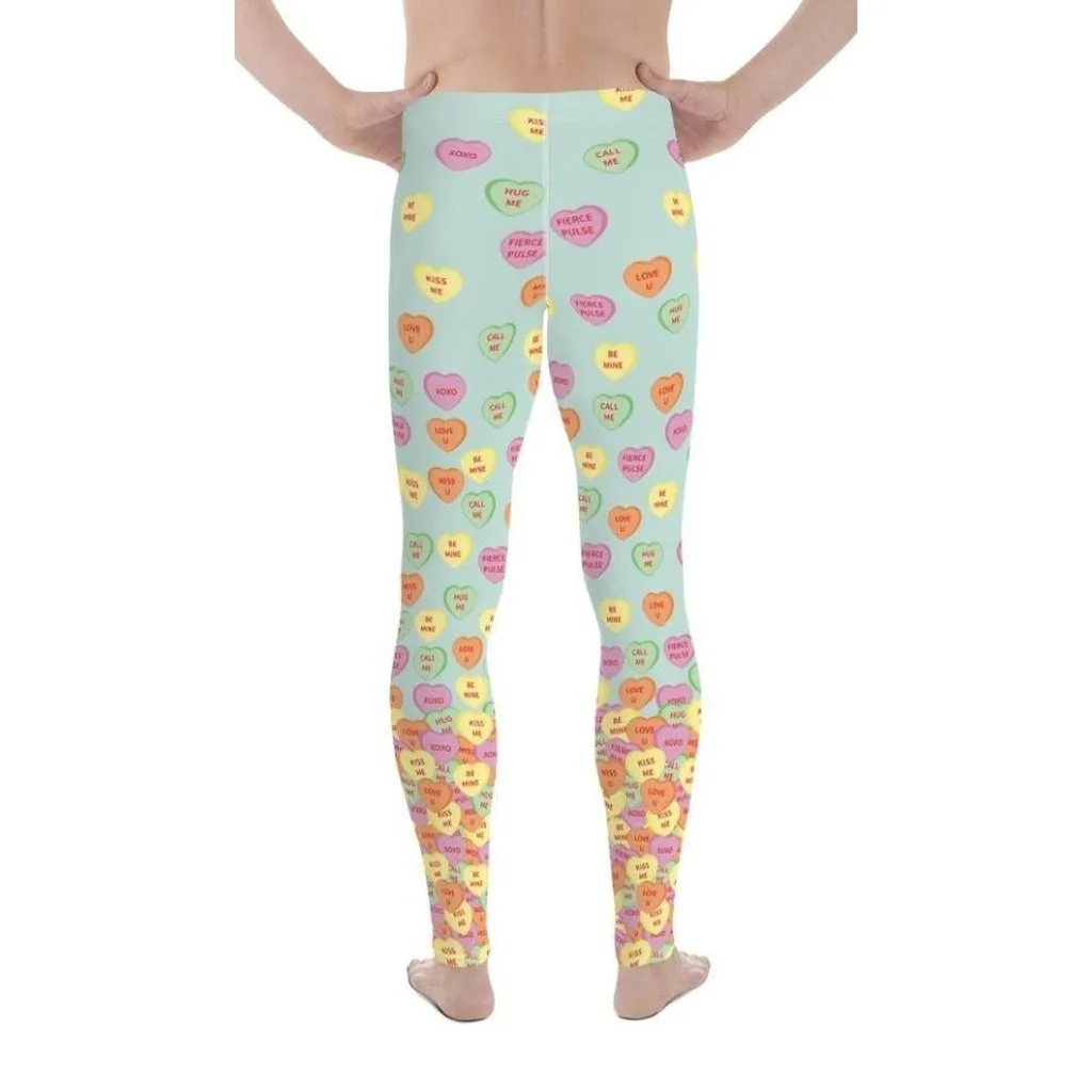 Candy Hearts Men's Leggings