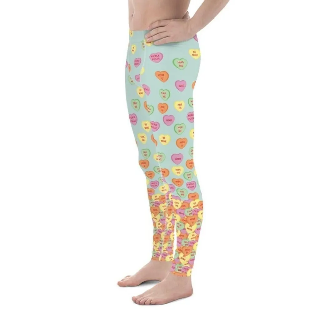 Candy Hearts Men's Leggings