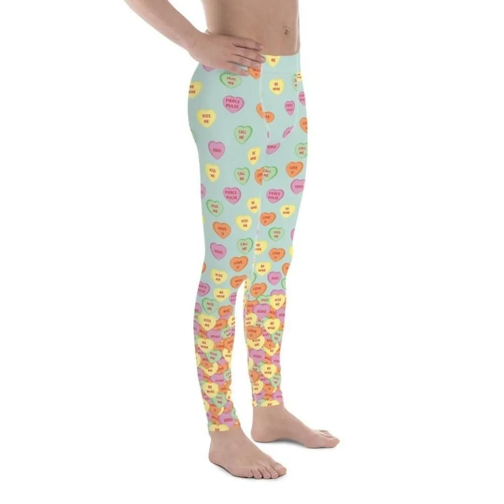 Candy Hearts Men's Leggings