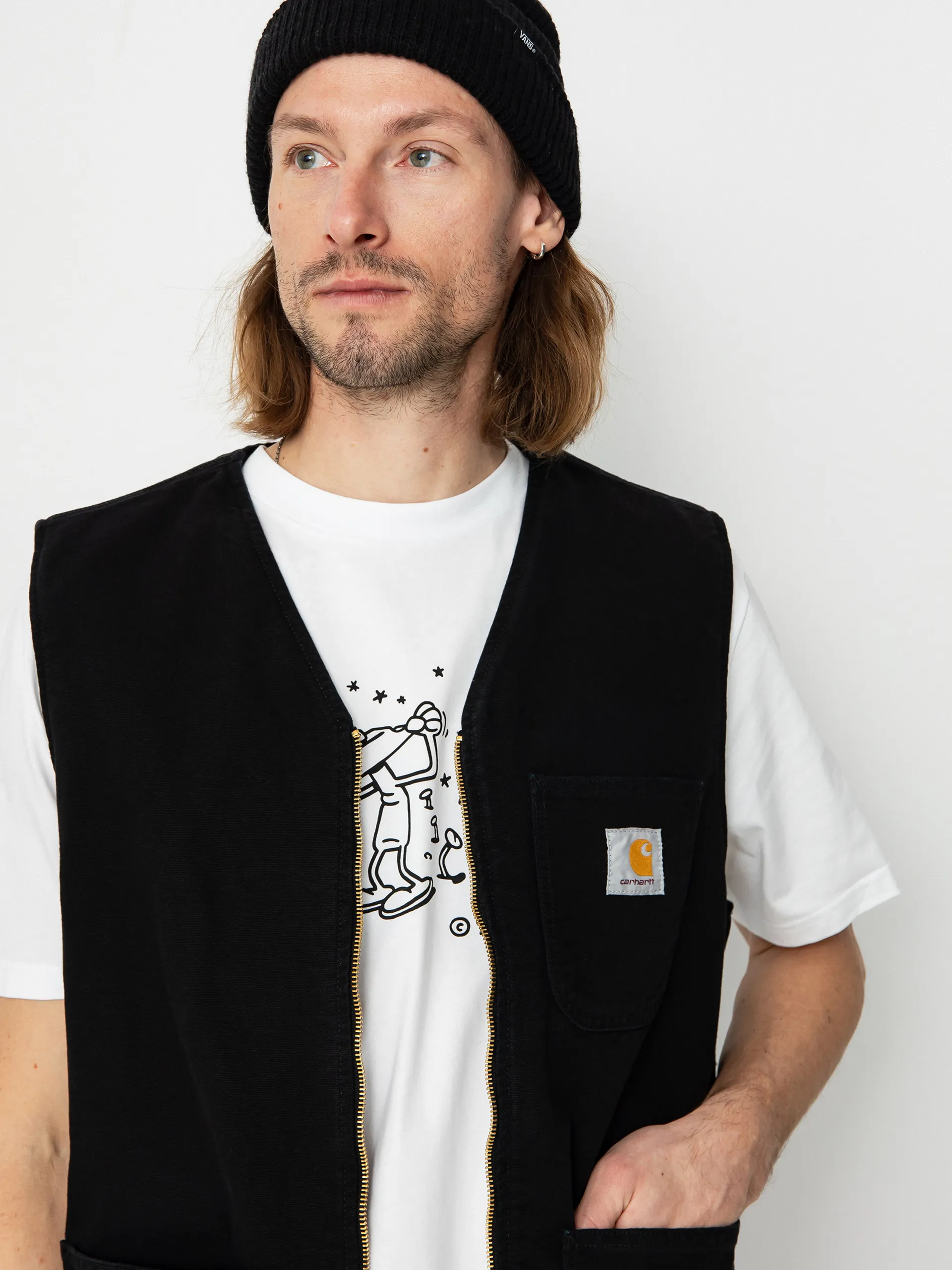 Carhartt WIP Arbor Vest (aged canvas black)