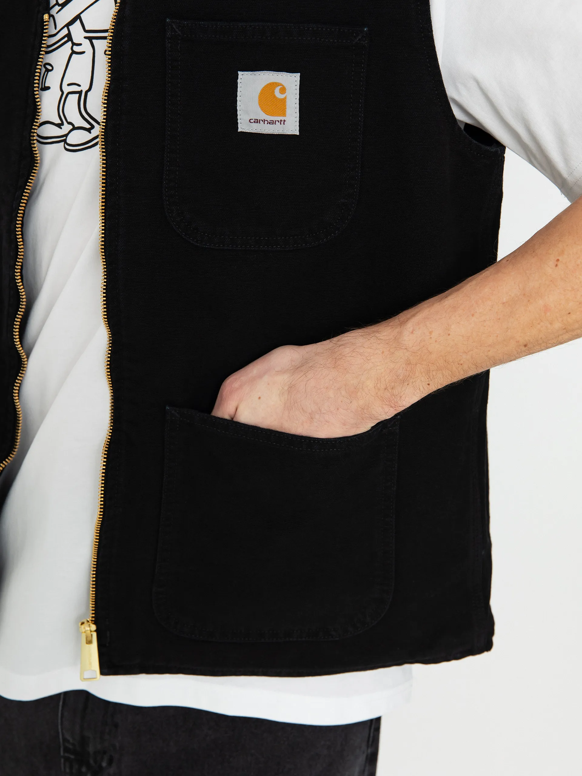 Carhartt WIP Arbor Vest (aged canvas black)