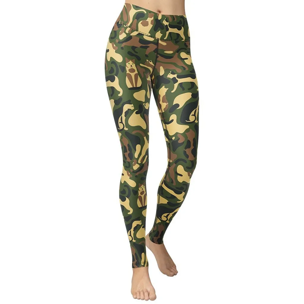 Cat Camo Yoga Leggings