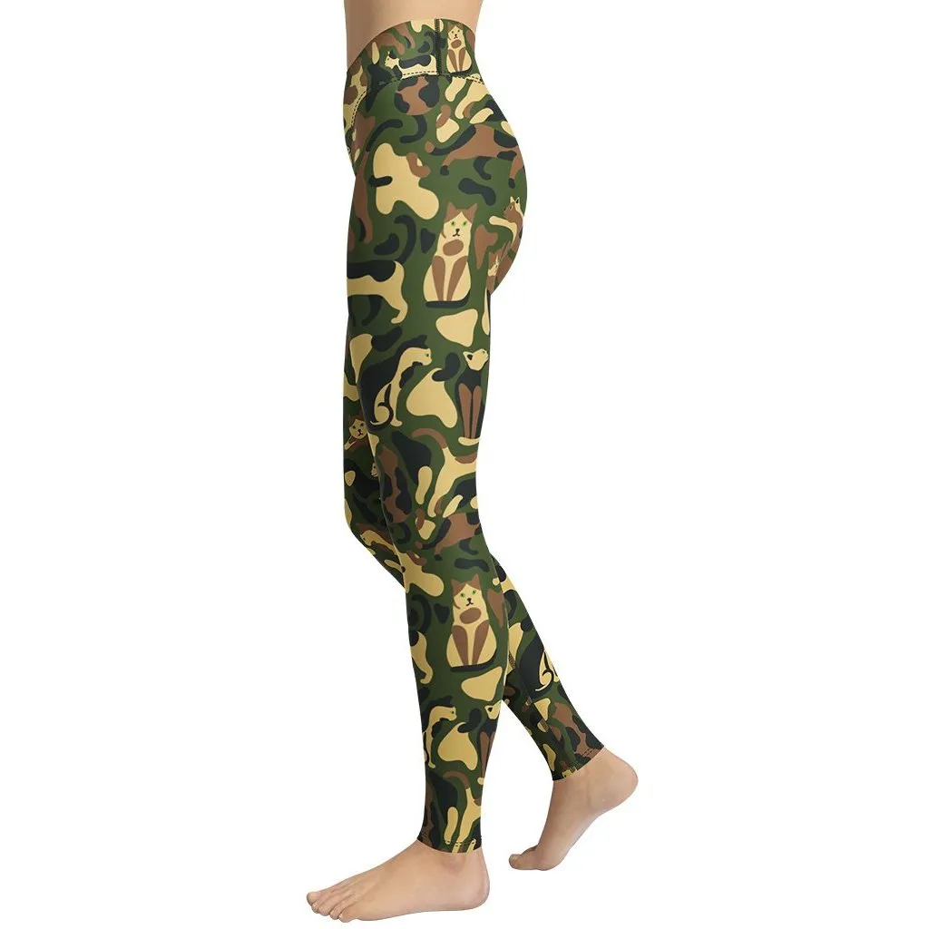 Cat Camo Yoga Leggings