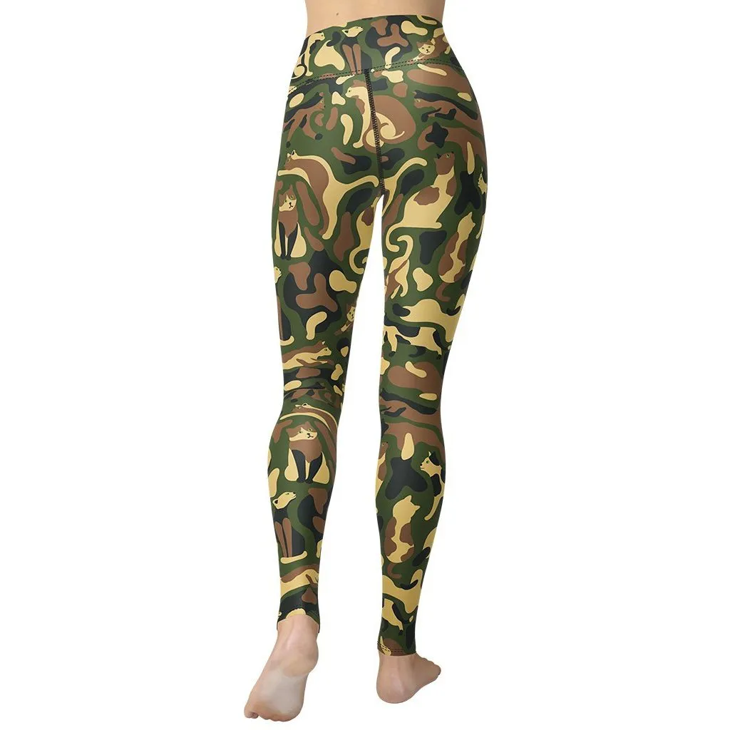 Cat Camo Yoga Leggings