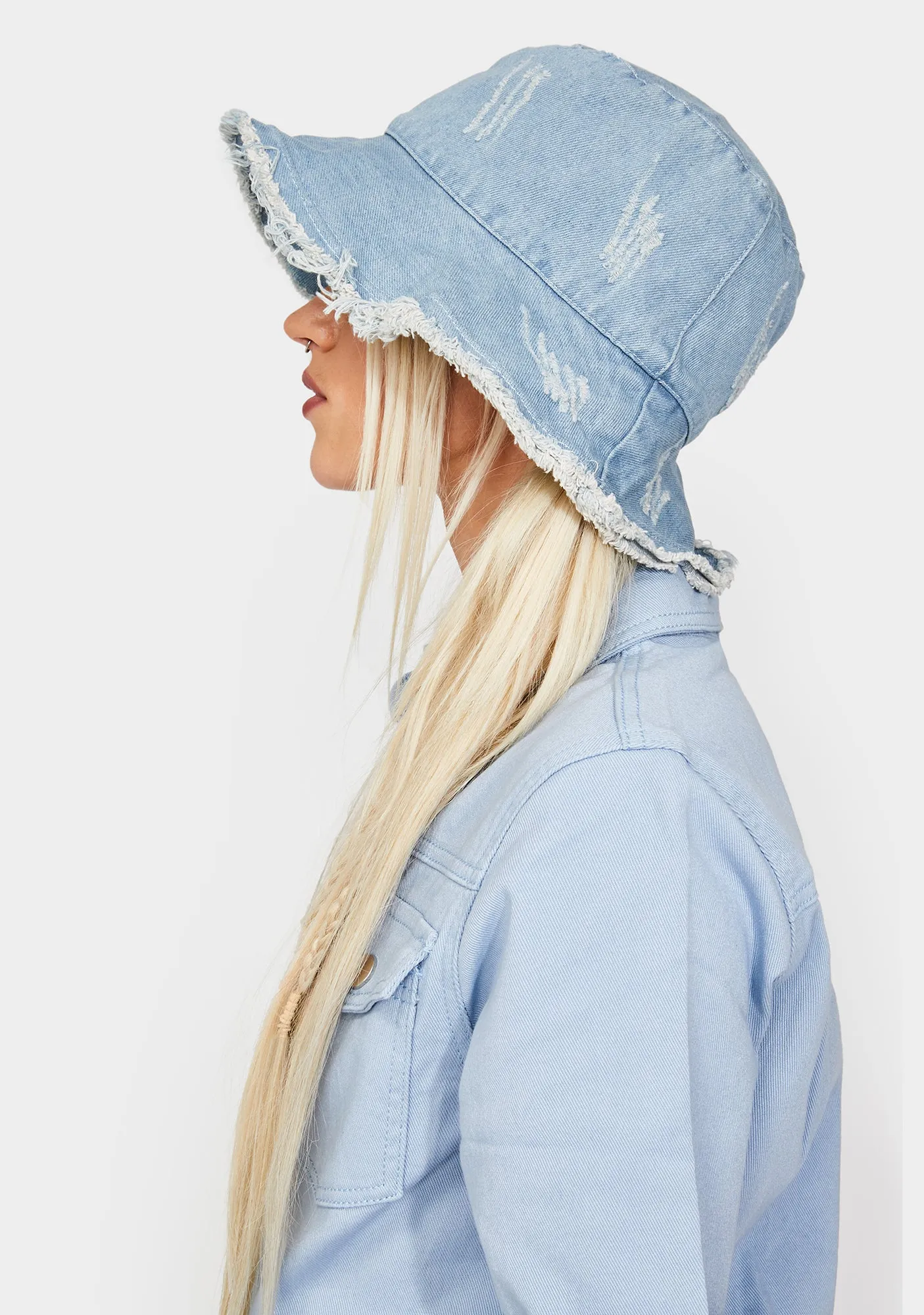 Chill Pushing Limits Denim Bucket Hat-