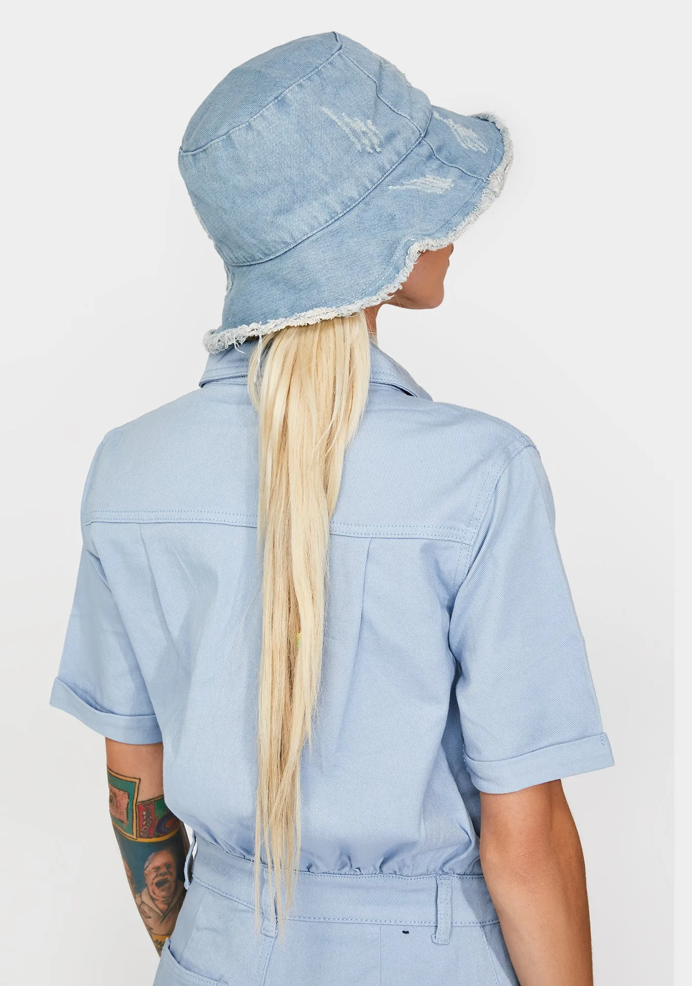 Chill Pushing Limits Denim Bucket Hat-